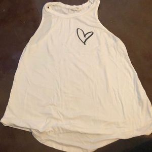 It is a white tank top/muscle shirt